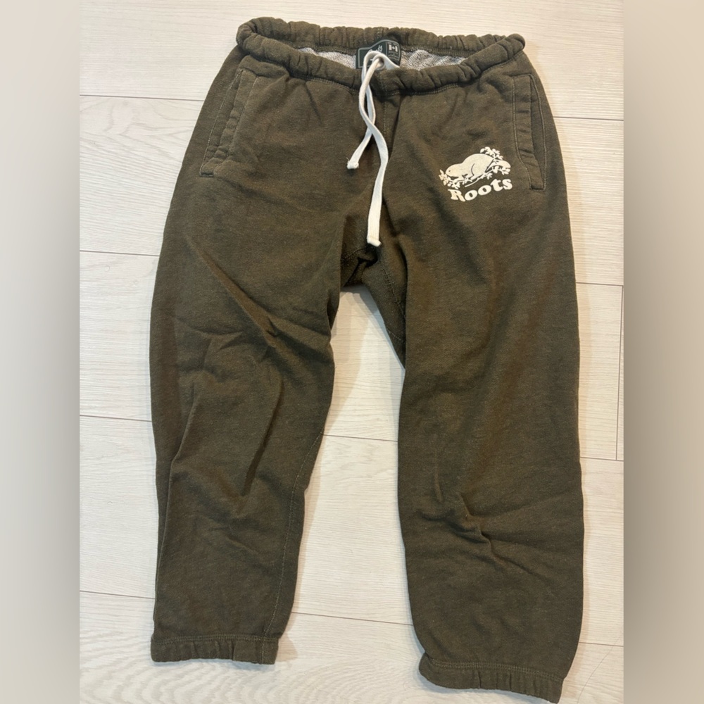Olive Green Capri Joggers
